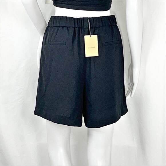 Halogen Black Soft Pull On Shorts SzM NWT Flat Tab Elastic Waistband Pockets - Picture 12 of 16